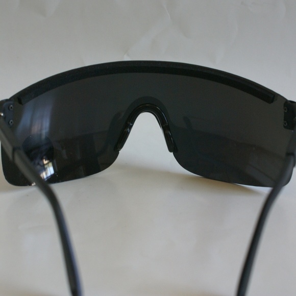 NWT TrueVintage 90's Sports Blade rimless Wrap around Adjustable arms Sunglasses - Picture 4 of 5